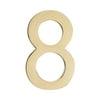 Architectural Mailboxes 3585PB-8 House Number 8, Polished Brass - 5 in.