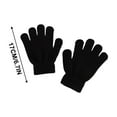 thumbnail image 2 of Japceit Kids' Knit Winter Gloves, Solid Color Split Finger Design, Soft Stretchable Handwear for Cold Weather Activities, 2 of 9