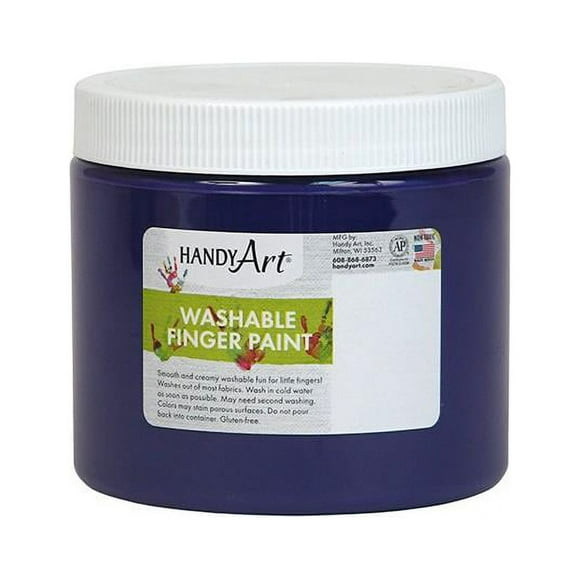 Rock Paint & Handy Art RPC241040-6 Peinture pour Doigts Lavable Violette, 16 oz - 6 Chacun