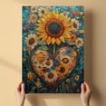 thumbnail image 3 of Sunflower Flower Canvas Wall Art 8x12 inches - French Elegant Cottagecore Sunflower Flower Watercolor Canvas Print for Decor, 3 of 5