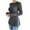 Gray, variant on Women's Casual Top Long Sleeve Crew Neck Knit Blouse with Side Slit, Soft Warm Tops Fall Winter Basic Shirt​​ Red