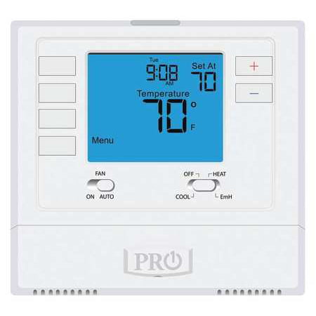 PRO1 IAQ Low Voltage Thermostat,Prog Heat Pump