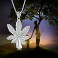 thumbnail image 4 of Marijuana Leaves Cremation Jewelry Pendant for Ashes Solid Stainless Steel Memorial Urn Necklace for Men Keepsake Holder Jewellery, 4 of 8