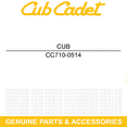 thumbnail image 5 of CUB CADET 710-0514 Screw 3/8 16 X 1 Gr5 Z Force RZT LGT SLT SLTX LGTX GT GSE, 5 of 8
