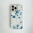 thumbnail image 2 of Dteck For iPhone 12 Pro Max 6.7 inch,Slim Shockproof Rubber Flower Pattern Back Case Cover,B, 2 of 6