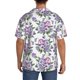 thumbnail image 3 of Balery Violets Flowers Camisa Casual de Manga Corta con Botones para Hombre, Texturizada, Estilo Cubano, para Playa, Verano-X-Large, 3 of 5