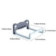thumbnail image 3 of Folding Wall Mounted Washstand Bathroom Punching Rack Bathroom Toilet Bath Footbath Storage Rack, 3 of 7