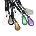 thumbnail image 4 of Natural Bead Coffin Necklace Crystal Stone Chakra Quartz Pendant Reiki Healing, 4 of 5