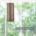 thumbnail image 4 of Carillón de viento Campanas de chakra Campanas de viento de bambú natural Acorde de meditación Campanilla de viento para jardín al aire libre Patio Decoración del hogar Meditación Zen Relajación Tomshoo carillón de viento, 4 of 6