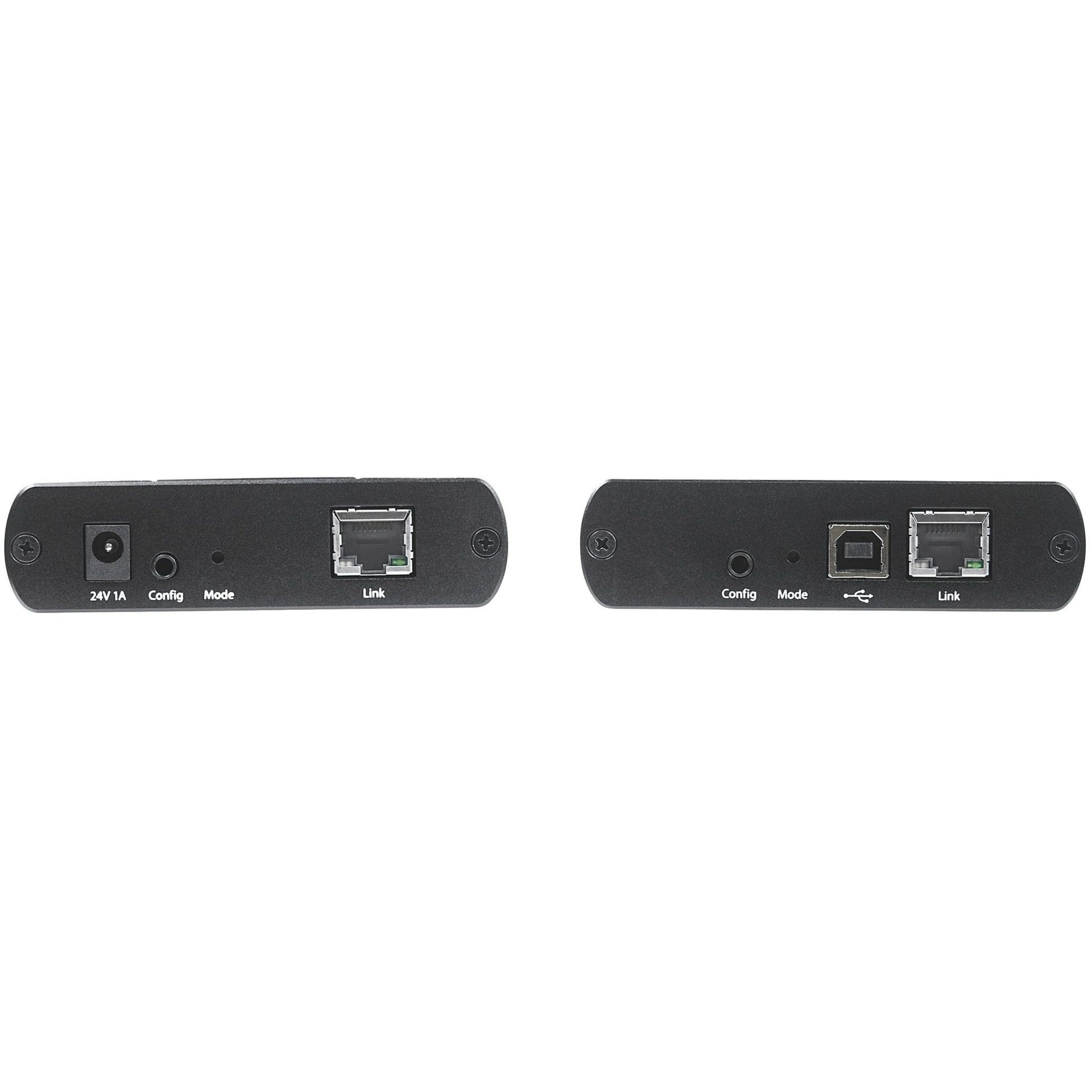 Startech.com 4 Port Usb 2.0 Extnder Hub Over Cat5e/cat6 Ethernet Cable (rj45), 330ft/100m Industrial Metal Usb Extnder Adapter Kit W/ Esd Protection, Externally Powered, Rugged, 480 Mbps - /link/act