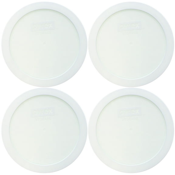 Pyrex 7200-PC Sage Green Plastic Replacement Food Storage Lid Covers (4-Pack)