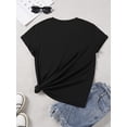 thumbnail image 2 of SHESIINN Women'S Short-Sleeve Round Neck T-Shirt with Pumpkin Spice Print, 2 of 9