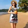 thumbnail image 3 of Lsque The Binding of Isaac Pattern Summer Dresses for Women – Sleeveless T-Shirt Swing Sundress, Perfect for the Beach and Casual Days, 3 of 6
