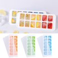 thumbnail image 2 of Ice Tray With Lid 12 Grids Easy Release Reusable Stackable Diy Summer Cocktails Ice Cube Tray Mold Kitchen Tools, 2 of 5