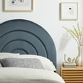 thumbnail image 7 of Headboard, Twin, Blue, Velvet, Hotel Bedroom, Modern Contemporary, HB38118, 7 of 7