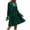 QR1-Green, variant on Meichang Womens Velvet Dress V Neck Long Sleeve A Line Ruffle Tiered Mini Dresses Flowy Babydoll Dresses formal Wedding Party Cocktail Dress