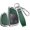 Silver Metal Frame-long-green, variant on Key Fob Cover Compatible with GMC Acadia Denali Yukon Terrain Buick Envision Avenir Chevrolet Equinox Traverse Tahoe 2021-2026 4 Button Keychain Case Holder Protector