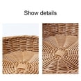 thumbnail image 6 of [Hotiary] Natural Wicker Bread Baskets,Round Rattan Woven Fruit Basket, Handmade Willow Food Storage Baskets for Serving Vegetable,for Kitchen,Home,Large,11.81"*11.81"*3.15", 6 of 6