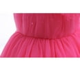 thumbnail image 5 of MEZZALL Kids Dresses Elegant Girls Dress With Bow Tie Sash Delicate Spaghetti Strap Party Gown Toddler Performance Attire Stylish Christmas Square Collar Sundress, 5 of 9