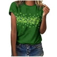 thumbnail image 4 of Otvok Womens Casual St. Patrick'S Day Printed T-Shirt Round Neck Short Sleeve Tops, 4 of 6
