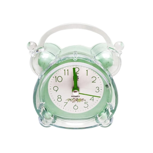 Reloj despertador silencioso a pilas, pequeño, sin tictac, con temporizador for dormir, for el hogar, for mesita de noche