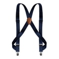 thumbnail image 2 of Lovskoo Heavy Duty Clip On Suspenders for Men Elastic Braces with 4 Strong Metal Clips 1.5 Inch Width X Back Style Formal Wear, 2 of 2