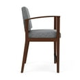 thumbnail image 3 of Pemberly Row Reception Hip Chair in Walnut/Adler Gray Flannel Gray, 3 of 3