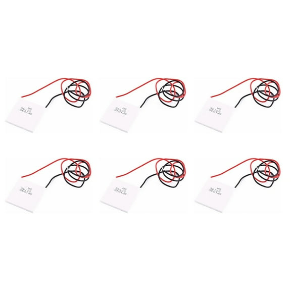 6X Thermoelectric Peltier Module, High Temperature Thermoelectric Power Generator Peltier TEG 150Celsius,White 40X40mm