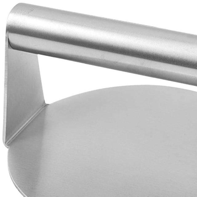 relayinert Manual Burger Press Meat Smasher Bacon No-Rust Accessory Kitchen Tool Home Round