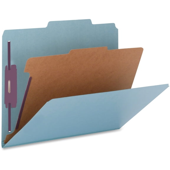 Nature Saver, NATSP17219, 1-Divider Color Classification Folders, 10 / Box, Blue