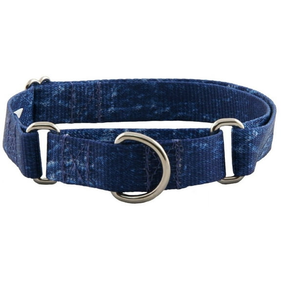 Country Brook Petz- Denim Martingale Dog Collar - Small