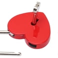 thumbnail image 4 of 3 Pack Heart Shaped Padlocks with 3 Keys, Rustproof Zinc Alloy Lock for Small Luggage, Handbags, Jewelry Boxes, 4 of 4