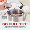 thumbnail image 3 of Dash Tilt-Head Stand Mixer, 3.5 Qt, 12 Speeds, 3 Attachments, Cream, 3 of 7