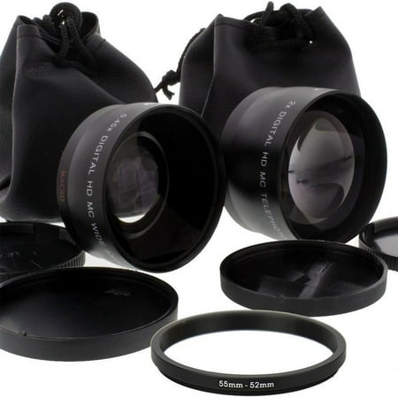 Image of .43x Wide Angle Lens and 2x Telephoto Converter for Nikon SLR Camera Lenses
