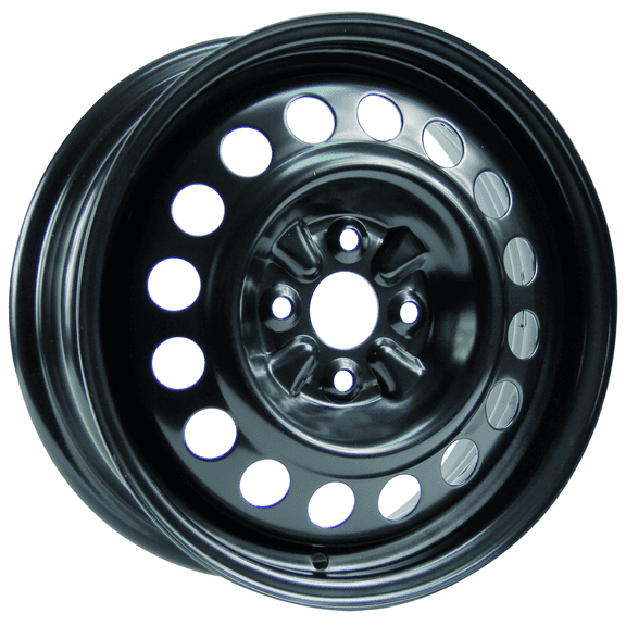 15x5.5 RTX Black Steel Wheel 4x100 (45mm)