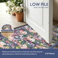 thumbnail image 3 of 2'x8' Floral Runner Rug,Non Slip Washable Boho Hallway Runner Rug with Rubber Backing,Soft Faux Wool Kitchen Runner,Low-Pile Carpet for Bedroom, Entrance, 3 of 7