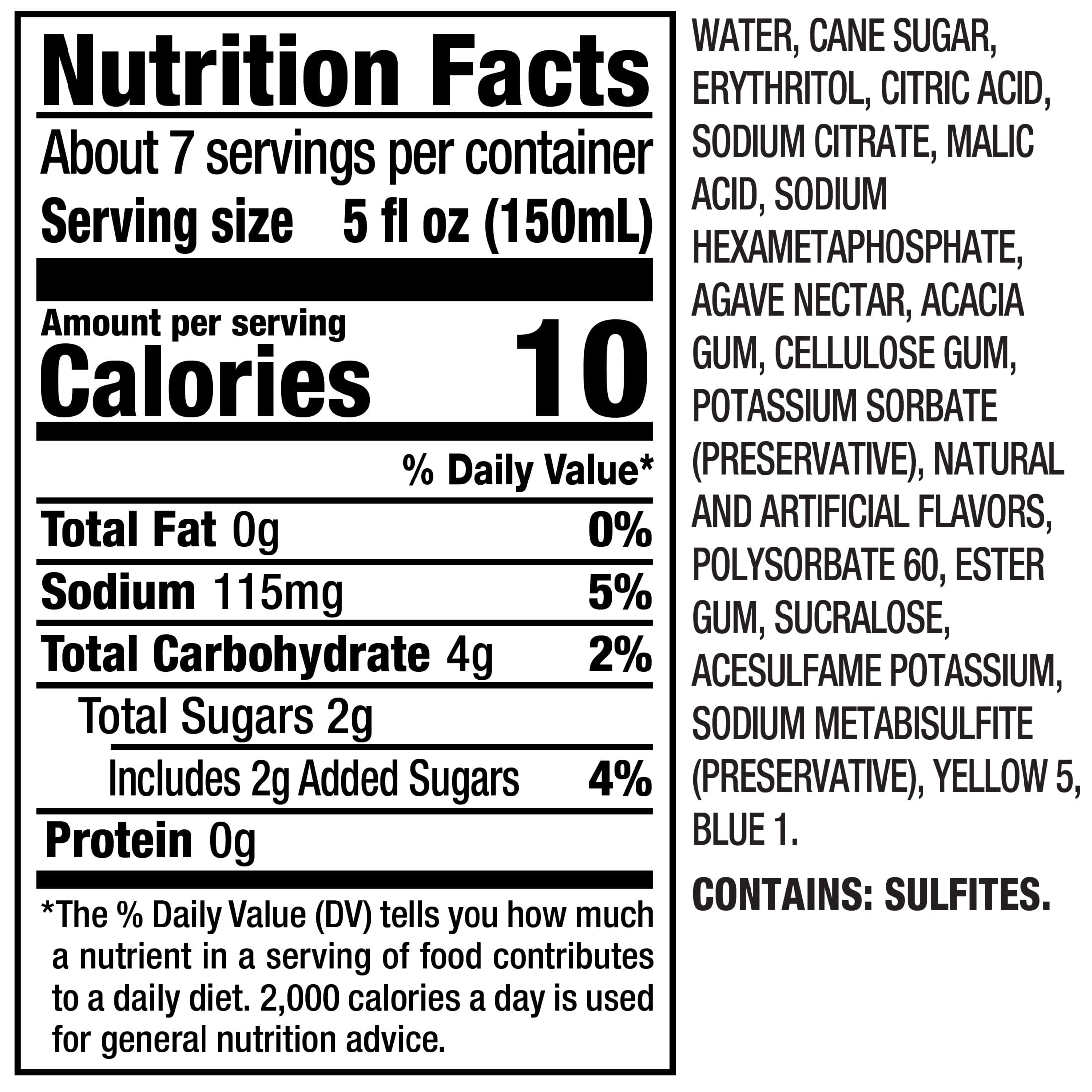 Mr & Mrs T Skinny Margarita Cocktail Mix, 1 L, Plastic Bottle, Shelf Stable