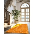 thumbnail image 5 of Unique Loom Trellis Frieze Collection Area Rug - Geometric (2' x 13' 1" Runner Orange/Ivory), 5 of 7
