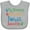 AC-Heather Grey, variant on Inktastic Iowa Grandma Grandpa Loves Me Boys or Girls Baby Bib