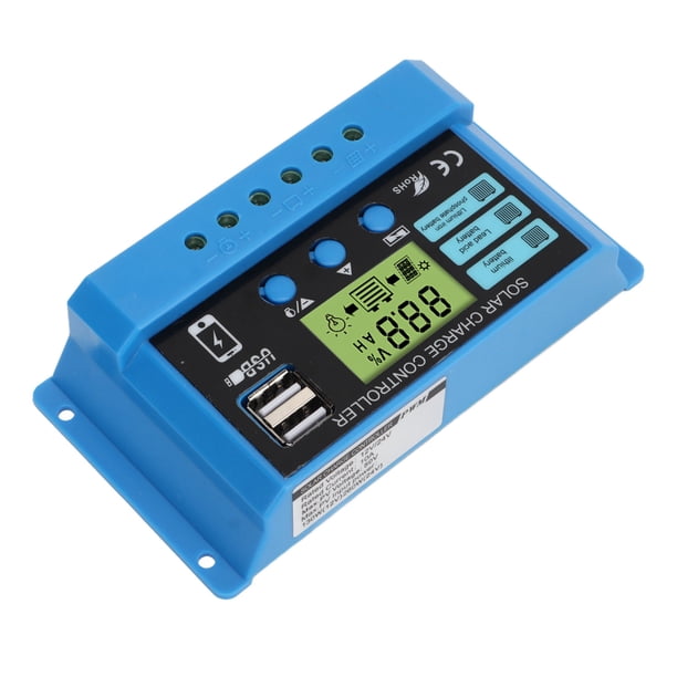 Controlador De Carga Solar 12V 24V Batería Panel Regulador De Carga Solar Para El Hogar RV