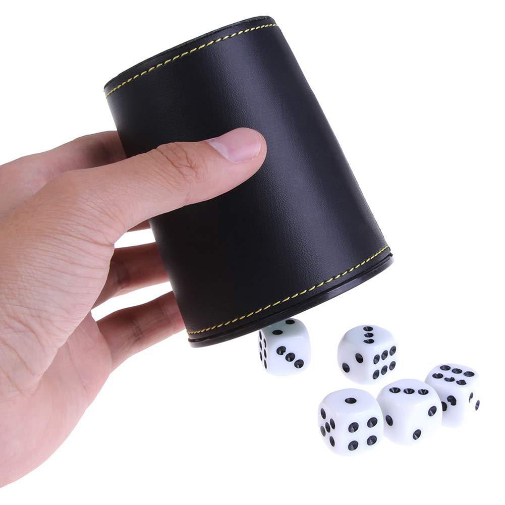 PU Leather Professional... Asian Home Thy Collectibles Dice Cup with 5 Dices 