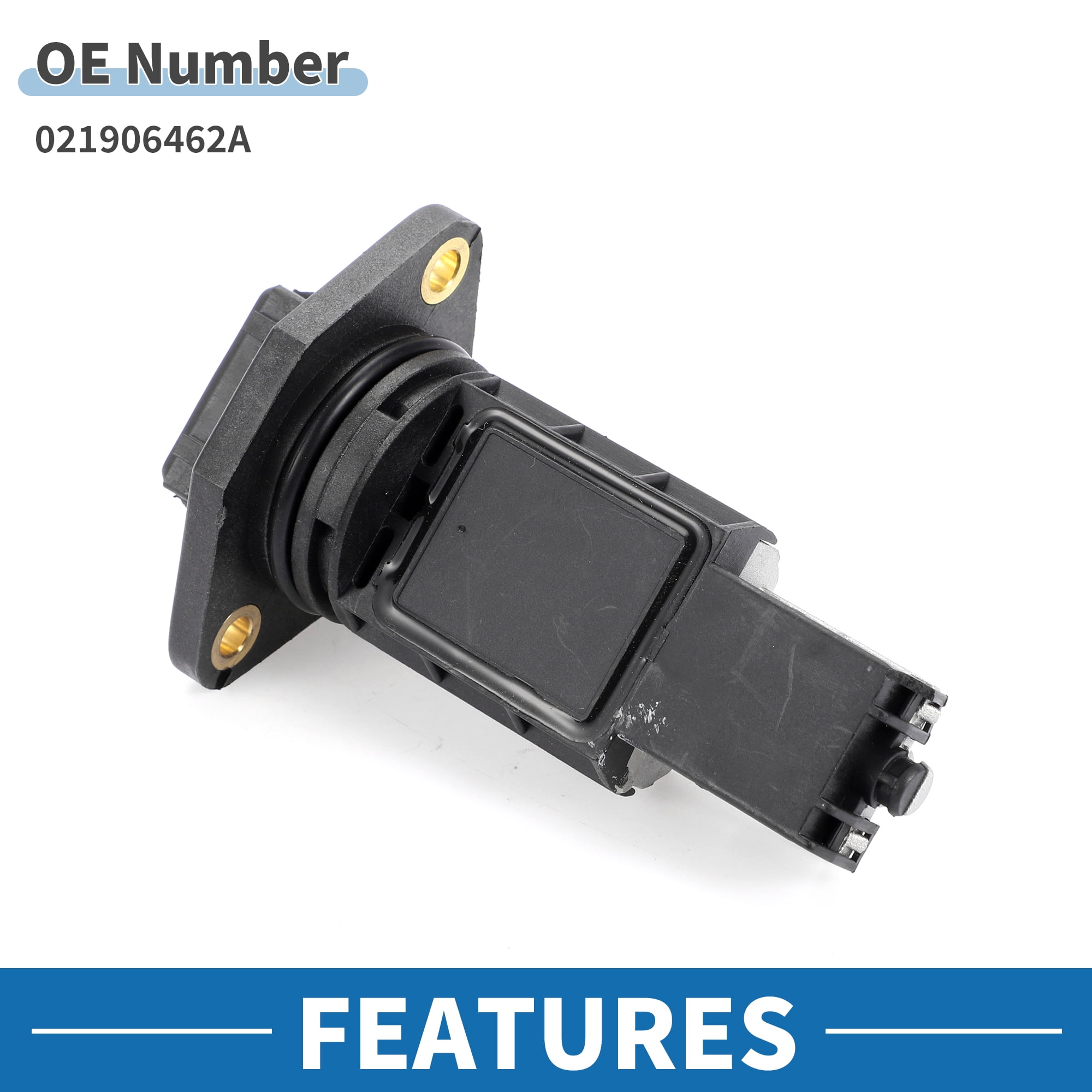 Unique Bargains MAF Sensor No.021906462A MAF Mass Air Flow Sensor for Volkswagen EuroVan V6 2.8L SOHC 1997-2000