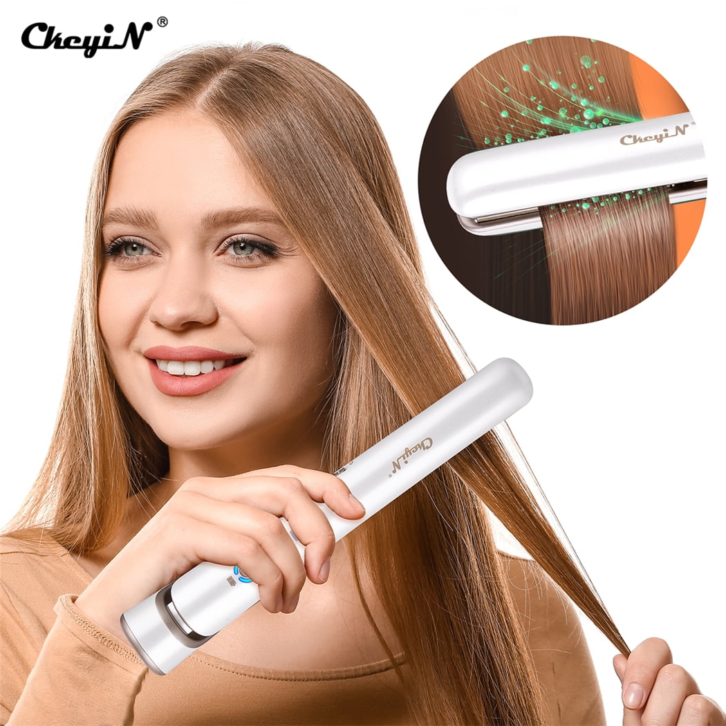 CkeyiN 20mm Hair Straightener, 3-Speed Temperature Control 2-In-1 Straightening And Curling Iron, 3D Floating Panel Hair straightener / Curling Iron,Dual-use