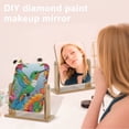 thumbnail image 6 of Diamond Painting Kit Mirror Green Bird DIY 5D Sparkling Rhinestones Rotatable Mirror Surface Handmade Artwork Gift, 6 of 7