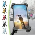 thumbnail image 1 of COM1950s Rearview Mirror Bike Phone Mount - Detachable Shockproof Clamp with Non-Slip Grip, Pvc Material for Electric Bikes, 0.49 Lbs, 1 of 7