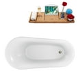 thumbnail image 2 of 59" Streamline N1100GLD-IN-BNK Clawfoot Tub and Tray With Internal Drain, 2 of 7