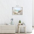 thumbnail image 2 of Lucksign Beach Window Seascape 16” x 12” Canvas Art Prints, 2 of 6