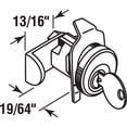 thumbnail image 2 of 5-Pin Tumbler Diecast Nickel-Plated Mailbox Lock, Jensen General, 2 of 2