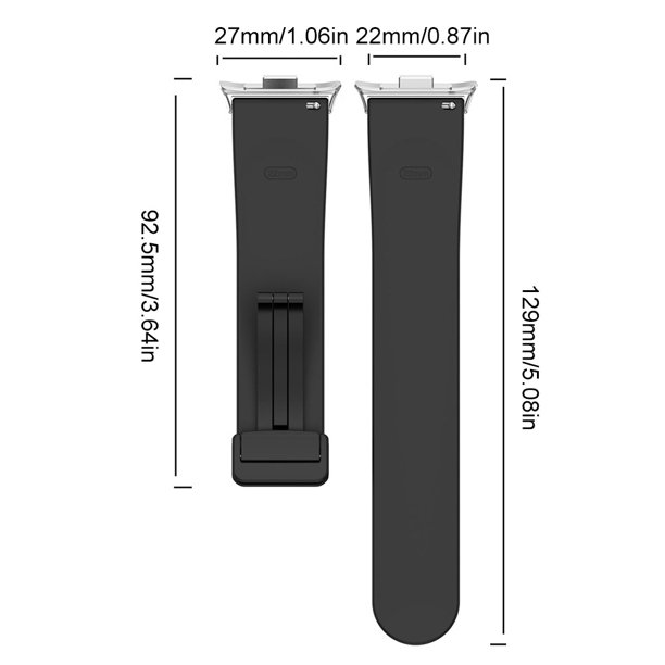 Correa de silicona pulsera ajustable hebilla plegable magnética cómoda correa de reloj inteligente para Redmi Watch 4 para Xiaomi Band 8 Pro
