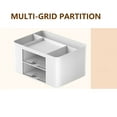 thumbnail image 5 of CCOCC Desk Organizer with Ample Capacity,5 Compartments and 2 Drawers,Stylish Office Desk Accessories for Stationery and Makeup Storage, 5 of 6